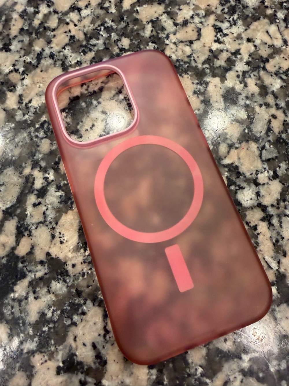 iPhone 16 Pro Apple Pink MagSafe iPhone Case with Ring